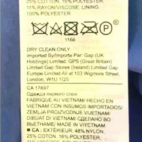 NWT Banana Republic blue lace blouse with red stitching - Picture 4 of 5